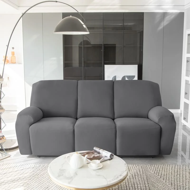 Housse de Canapé Relax Gris foncé