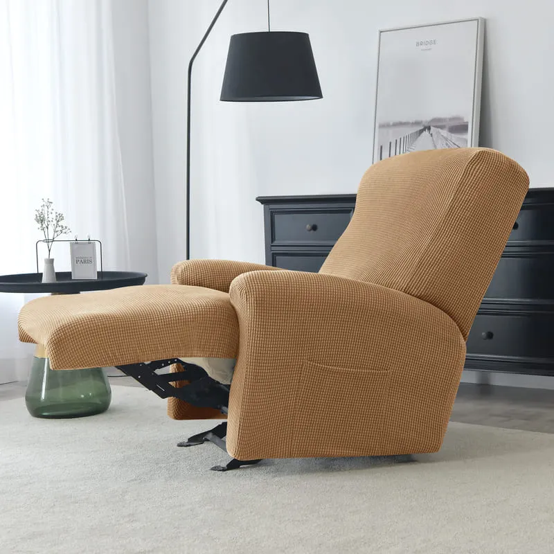 Housse de Fauteuil Relax Jacquard Brun