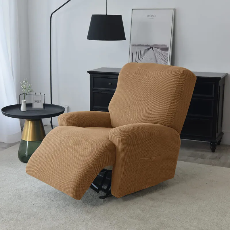 Housse de Fauteuil Relax Jacquard Brun