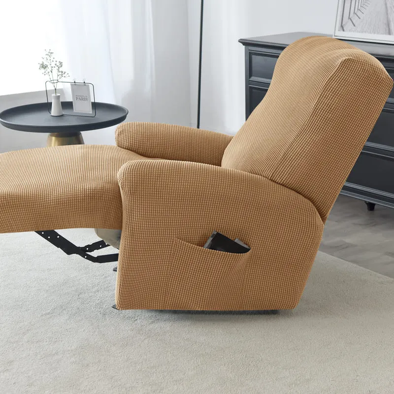 Housse de Fauteuil Relax Jacquard Brun