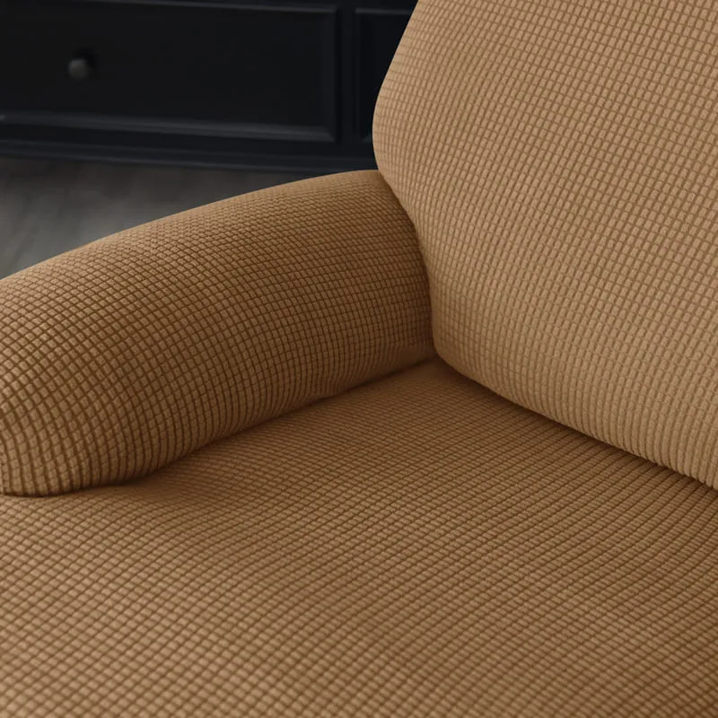 Housse de Fauteuil Relax Jacquard Brun