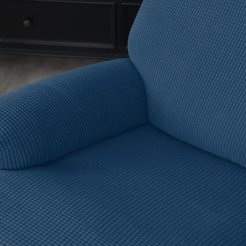 Housse de Fauteuil Relax Jacquard Bleu