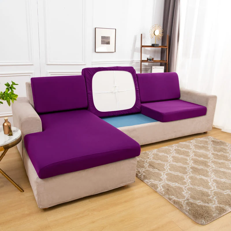 Housse extensible Magenta pour Coussin de Canapé