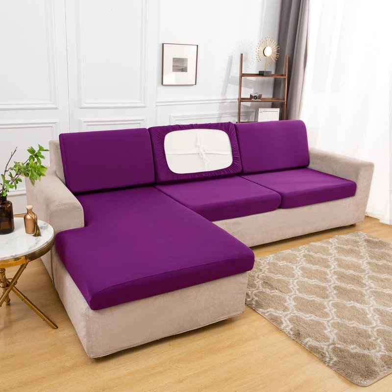 Housse extensible Magenta pour Coussin de Canapé