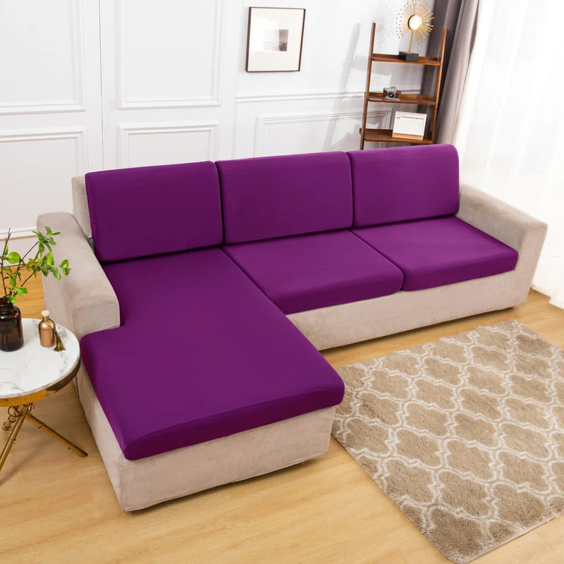 Housse extensible Magenta pour Coussin de Canapé