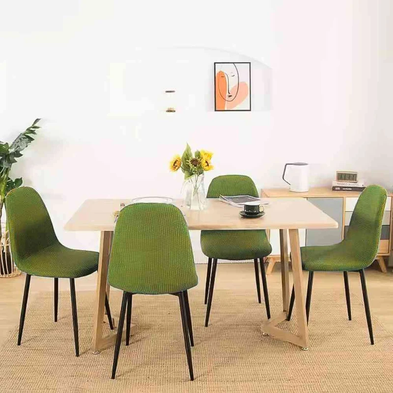 Housse de Chaise Scandinave verte