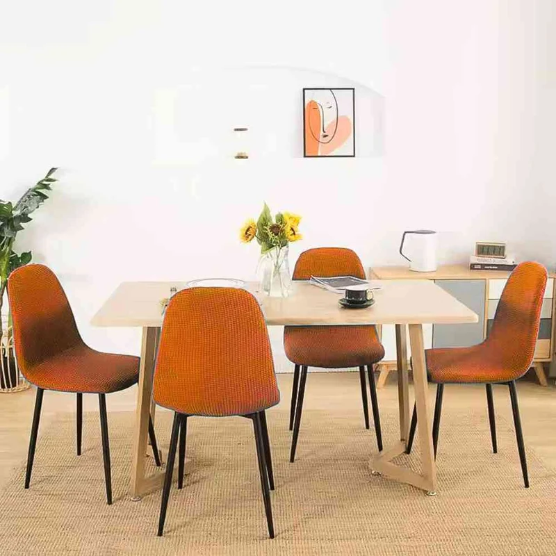 Housse de Chaise Scandinave orange