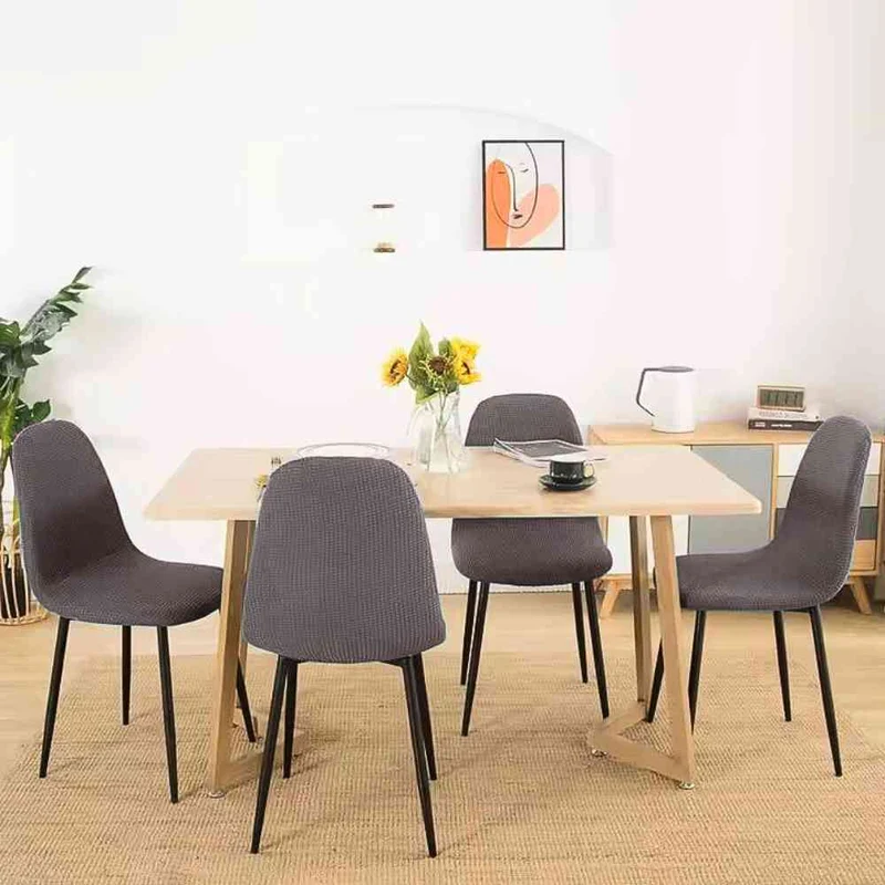 Housse de Chaise Scandinave grise