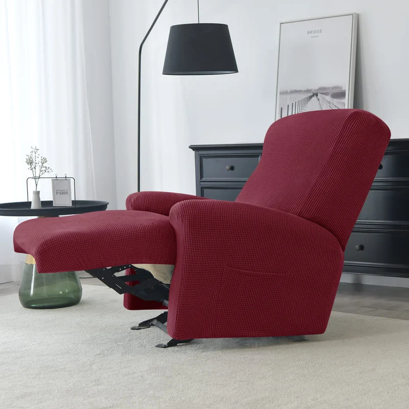 Housse de Fauteuil Relax Jacquard Bordeaux