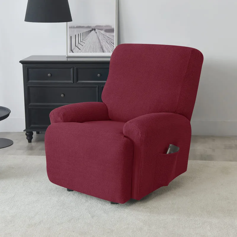 Housse de Fauteuil Relax Jacquard Bordeaux