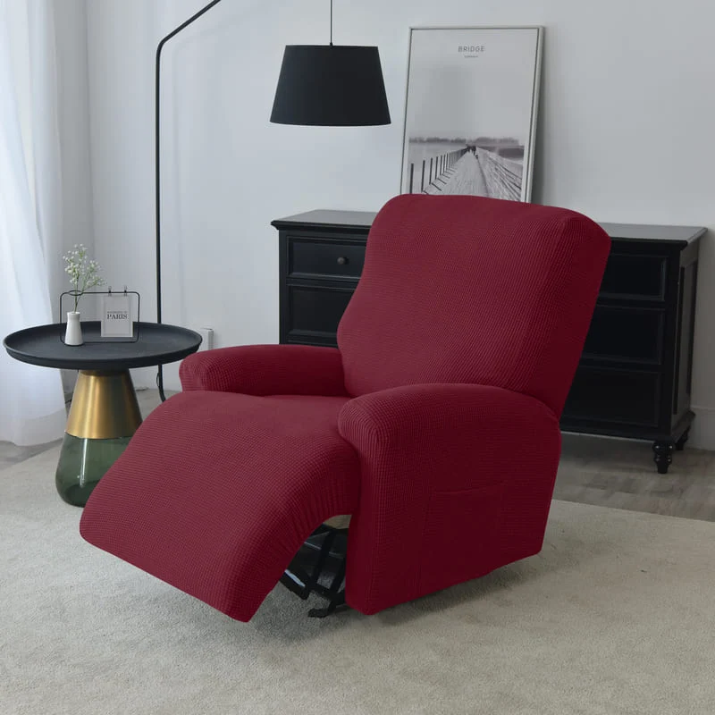 Housse de Fauteuil Relax Jacquard Bordeaux