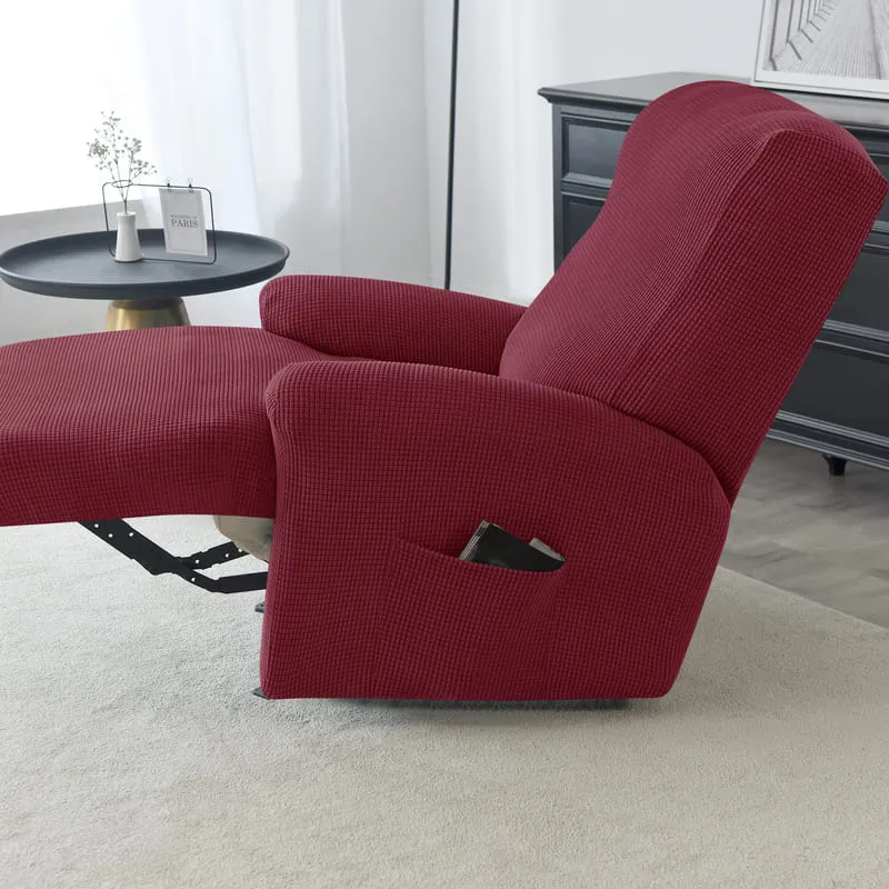 Housse de Fauteuil Relax Jacquard Bordeaux