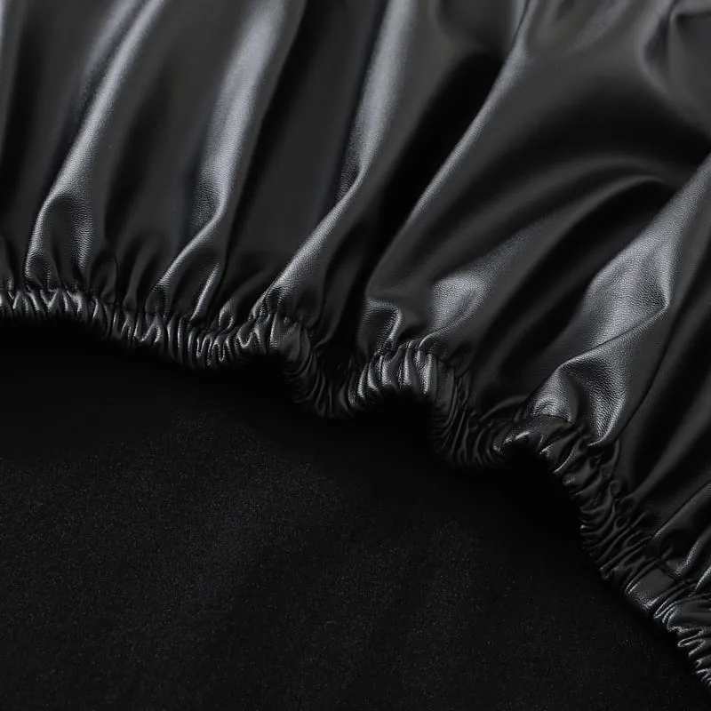 Housse de Chaise de bureau cuir Noir