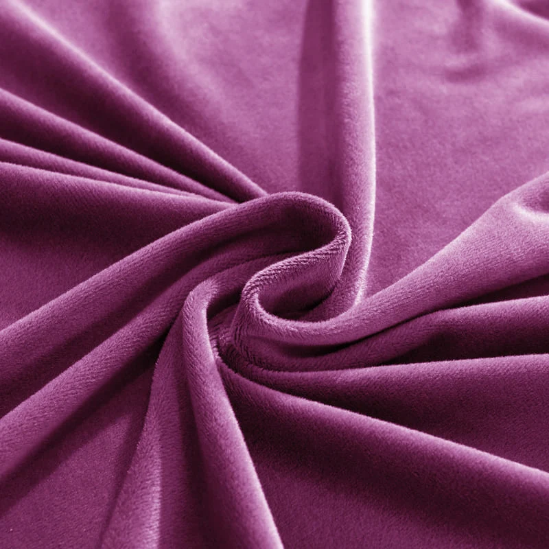 Housse de Canapé d'Angle Velours Magenta