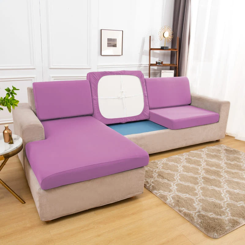 Housse extensible Lavande pour Coussin de Canapé