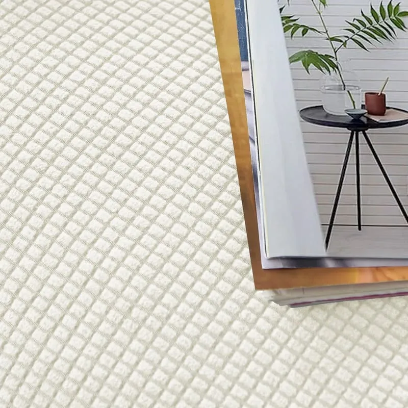 Housse de Fauteuil Relax Jacquard Blanc
