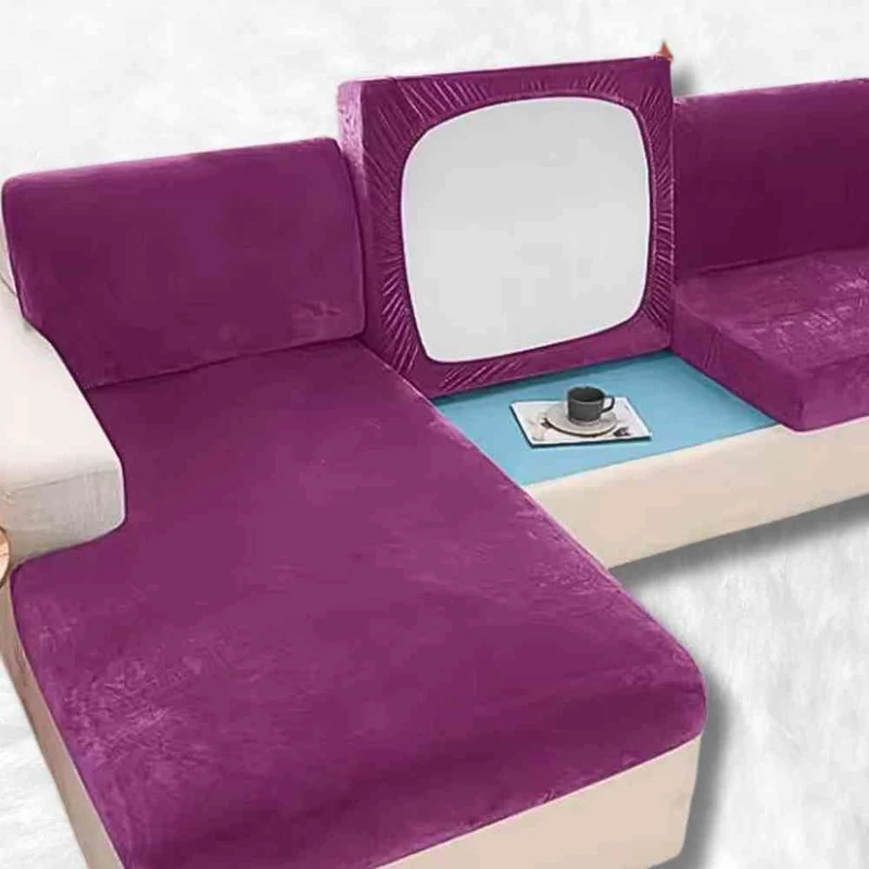 Housse Canapé d'Angle violette