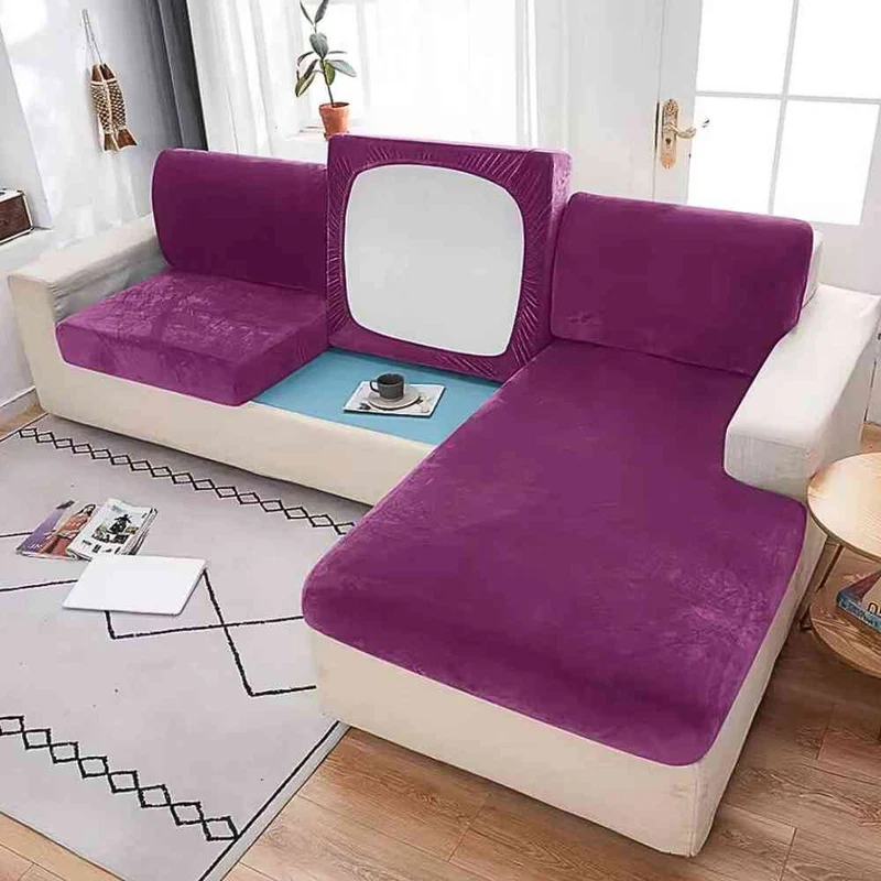 Housse Canapé d'Angle violette
