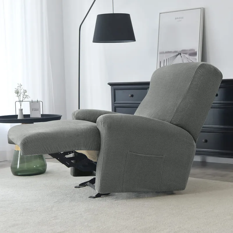 Housse de Fauteuil Relax Jacquard Gris