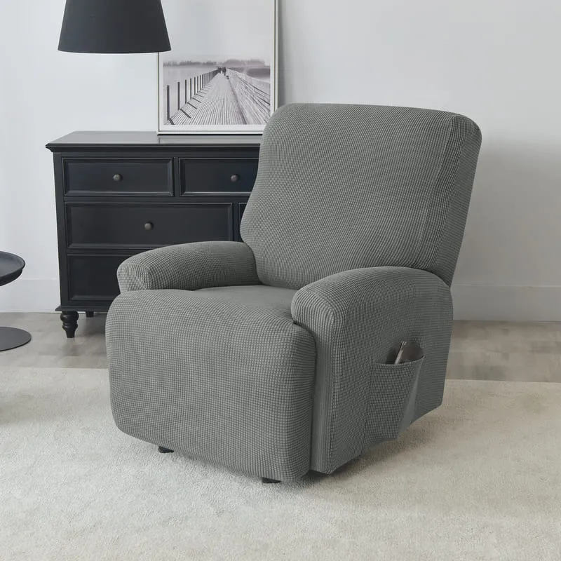 Housse de Fauteuil Relax Jacquard Gris