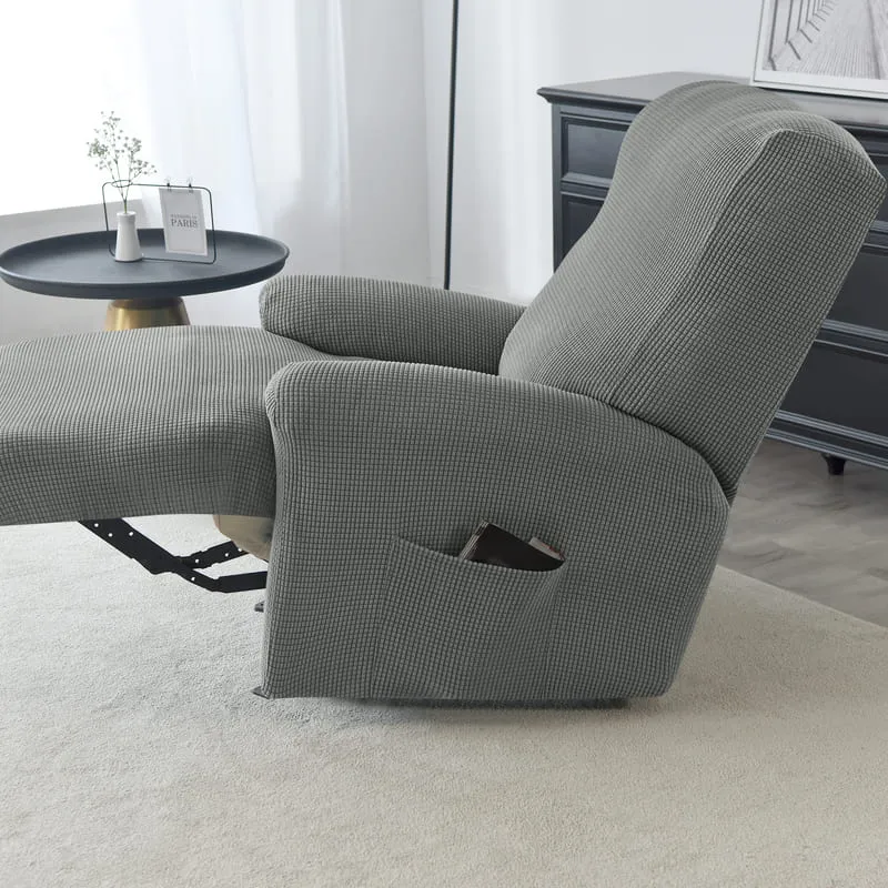 Housse de Fauteuil Relax Jacquard Gris