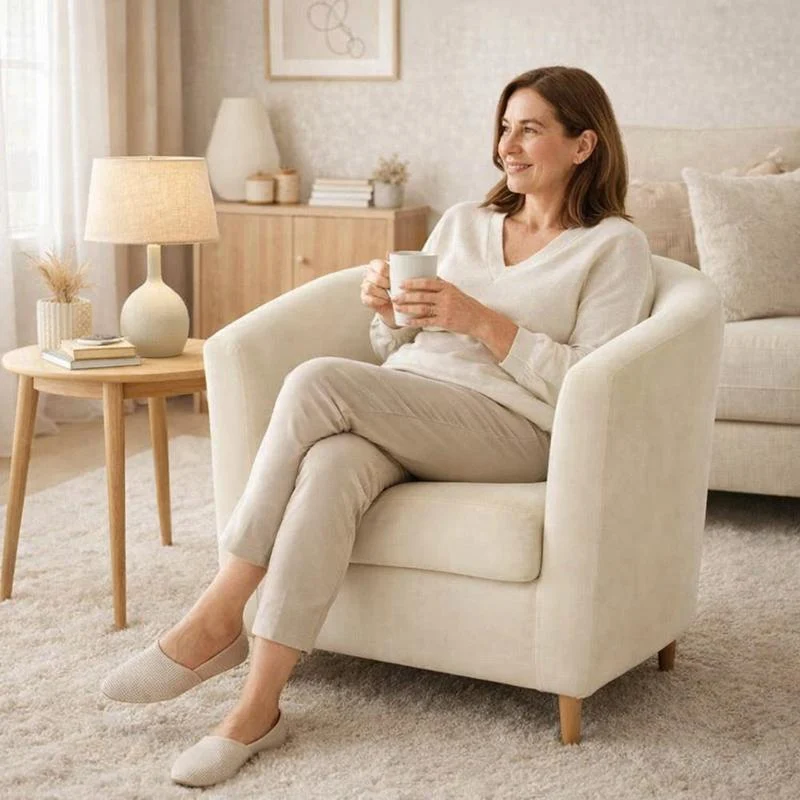Housse Fauteuil Cabriolet Velours crème