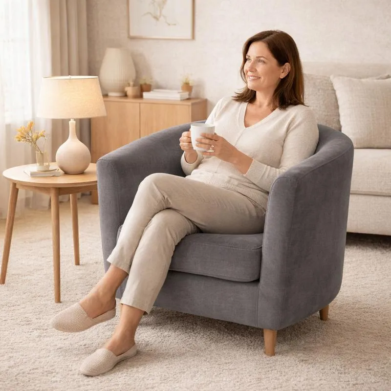 Housse Fauteuil Cabriolet Velours gris