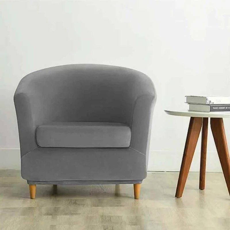 Housse Fauteuil Cabriolet Velours gris