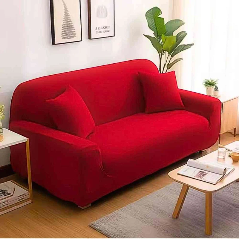 Housse Canapé 3 Places rouge