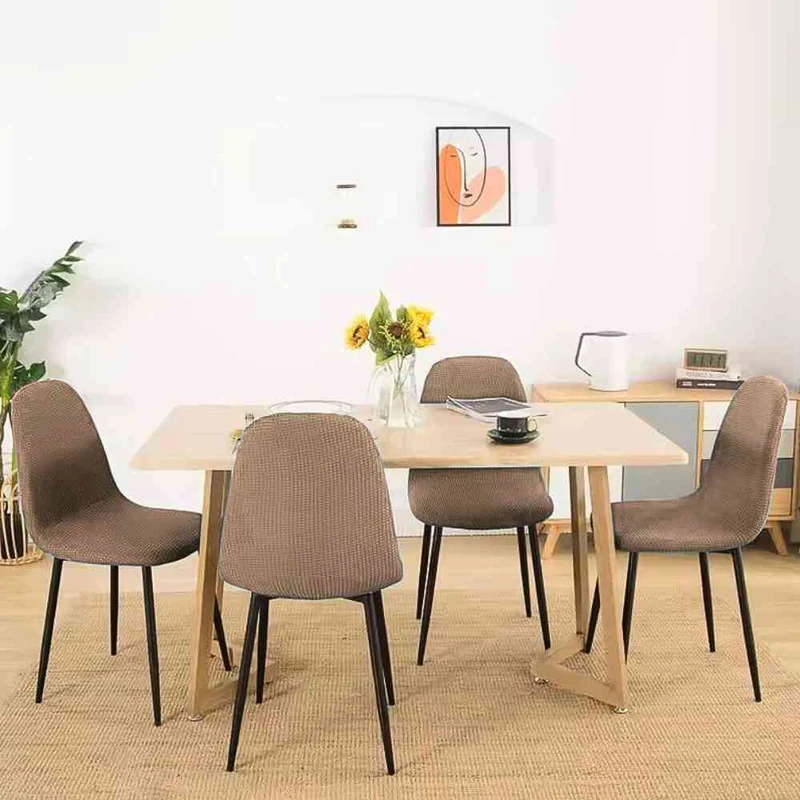 Housse de Chaise Scandinave beige