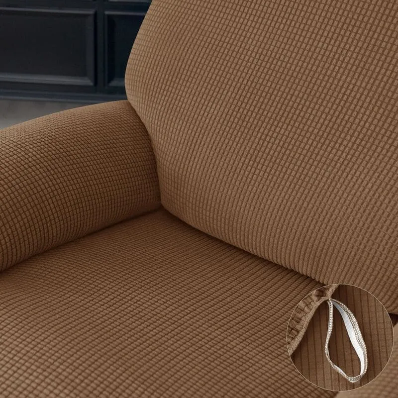 Housse de Fauteuil Relax Jacquard Marron