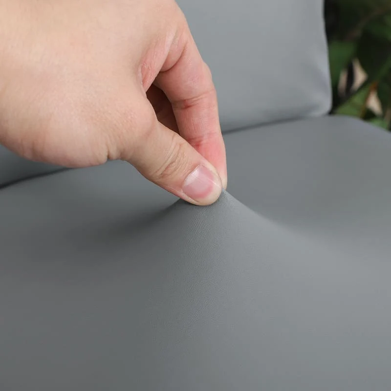 Housse de Chaise de bureau cuir Gris