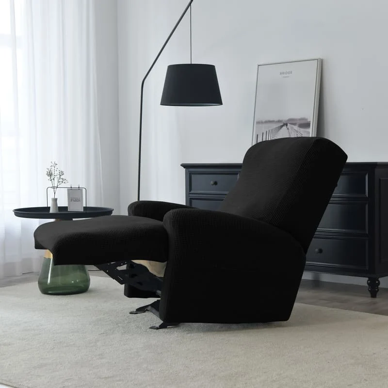 Housse de Fauteuil Relax Jacquard Noir