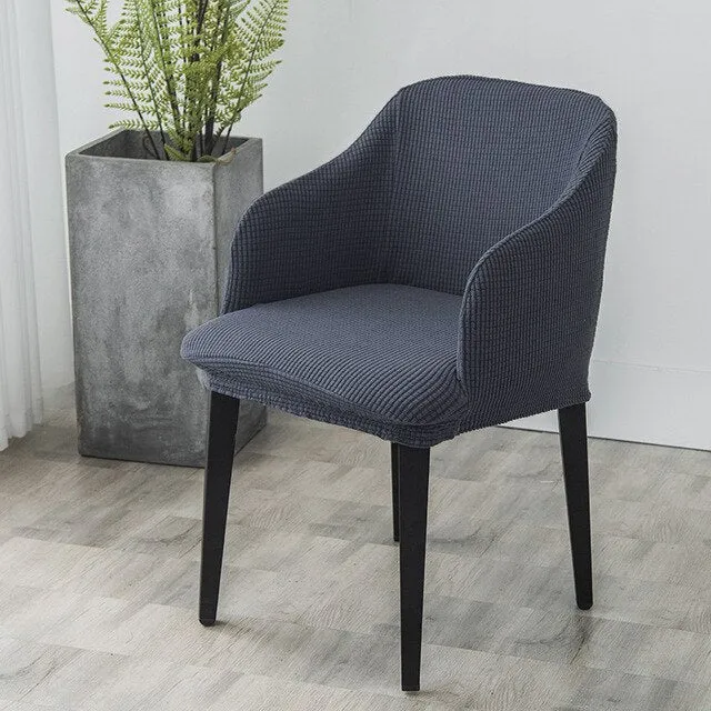 Housse de chaise scandinave Tolga Gris anthracite