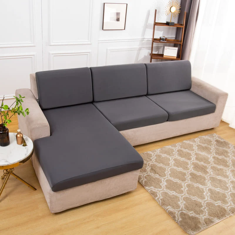 Housse extensible Grise pour Coussin de Canapé