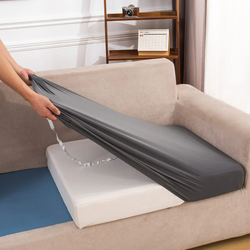 Housse extensible Grise pour Coussin de Canapé