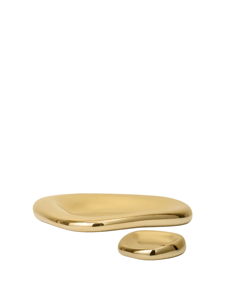 Bellure Centrepiece & Bowl Gift Set - Brass Finish
