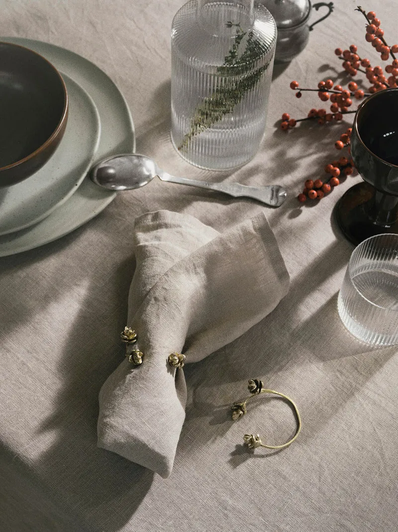 Forest Napkin Rings - Set of 4 - Brass