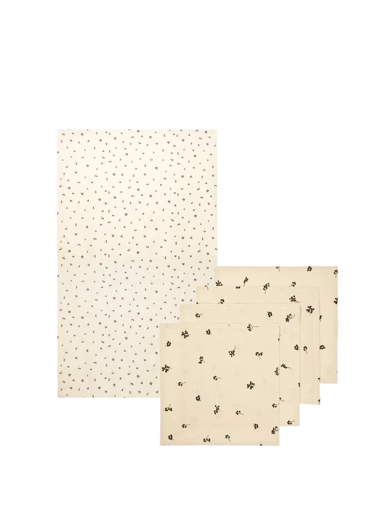 Baies Tablecloth & Napkins - Set of 4 - Gift Set