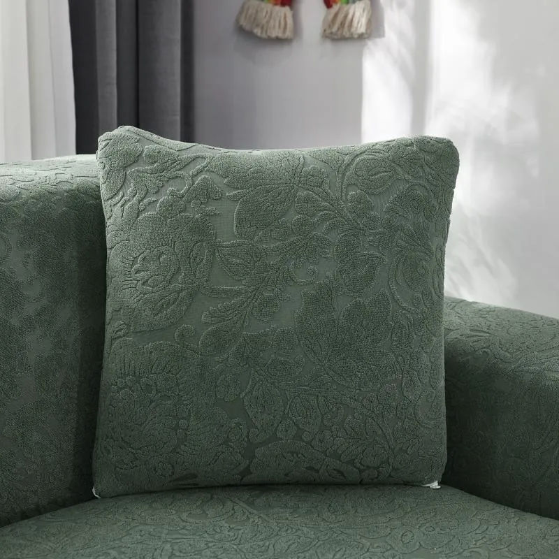 Housse de Canapé d'Angle Fleur Vert d'eau