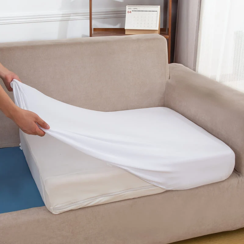 Housse extensible Blanche pour Coussin de Canapé