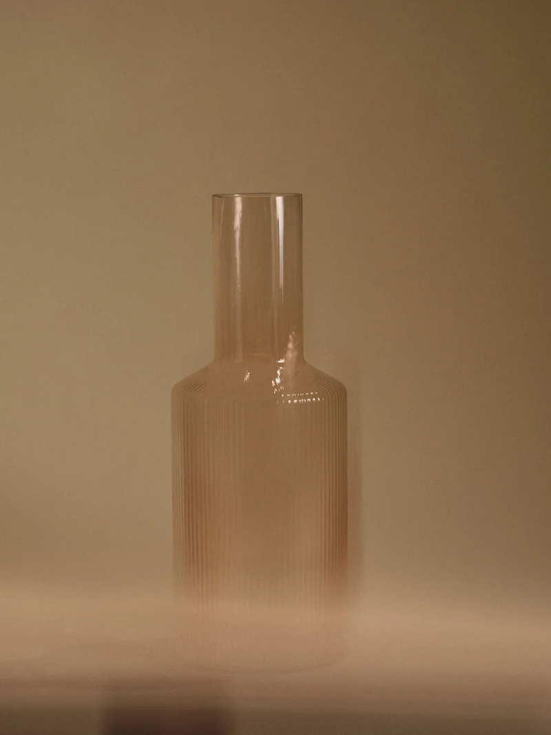 Ripple Glasses - Set of 4 & Carafe Gift Set - Blush