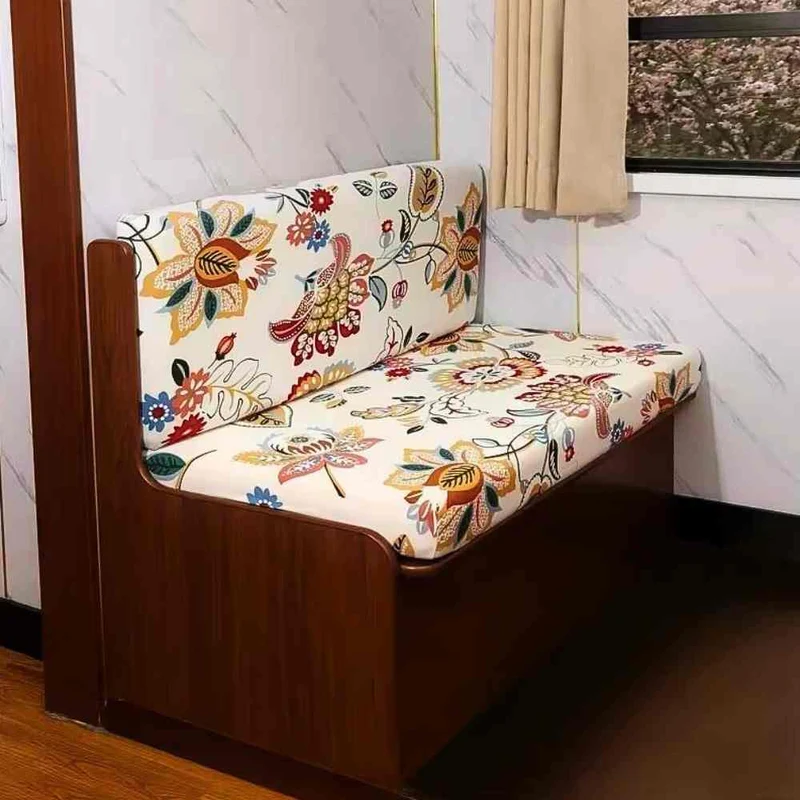 Housse Banquette Camping Car à fleurs