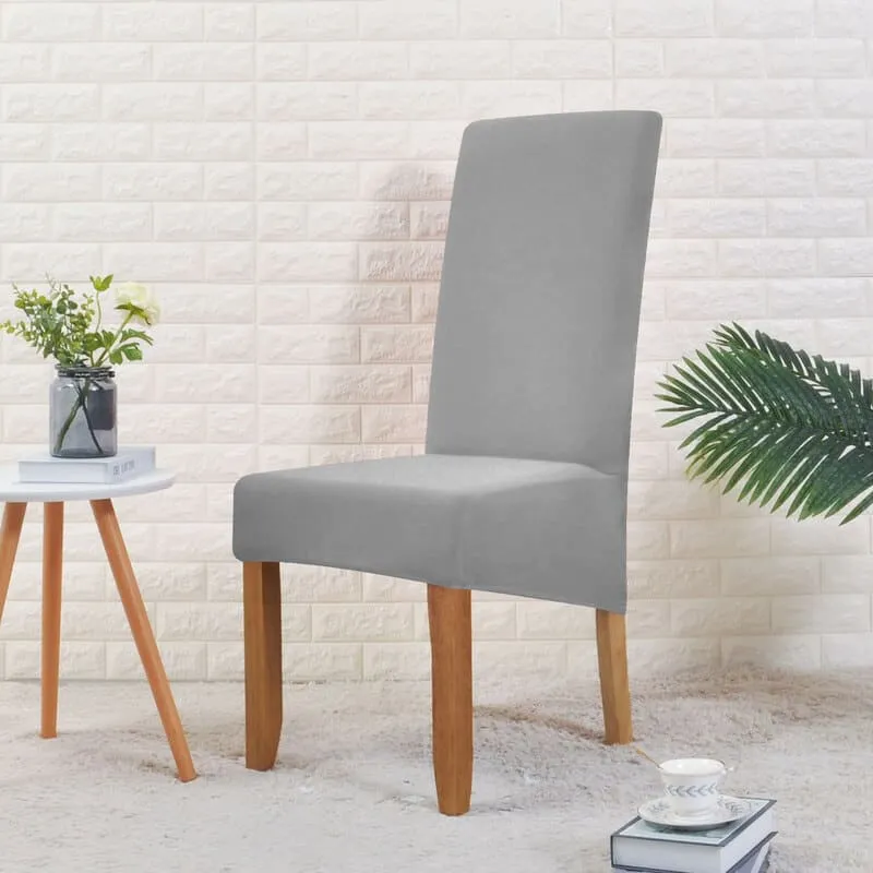 Housse de Chaise Large Gris Clair