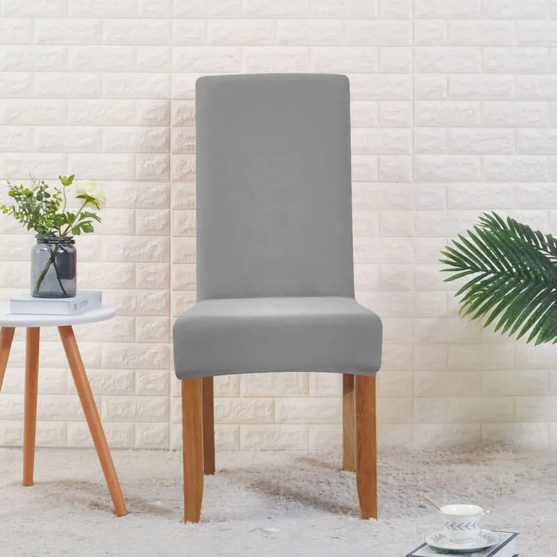 Housse de Chaise Large Gris Clair