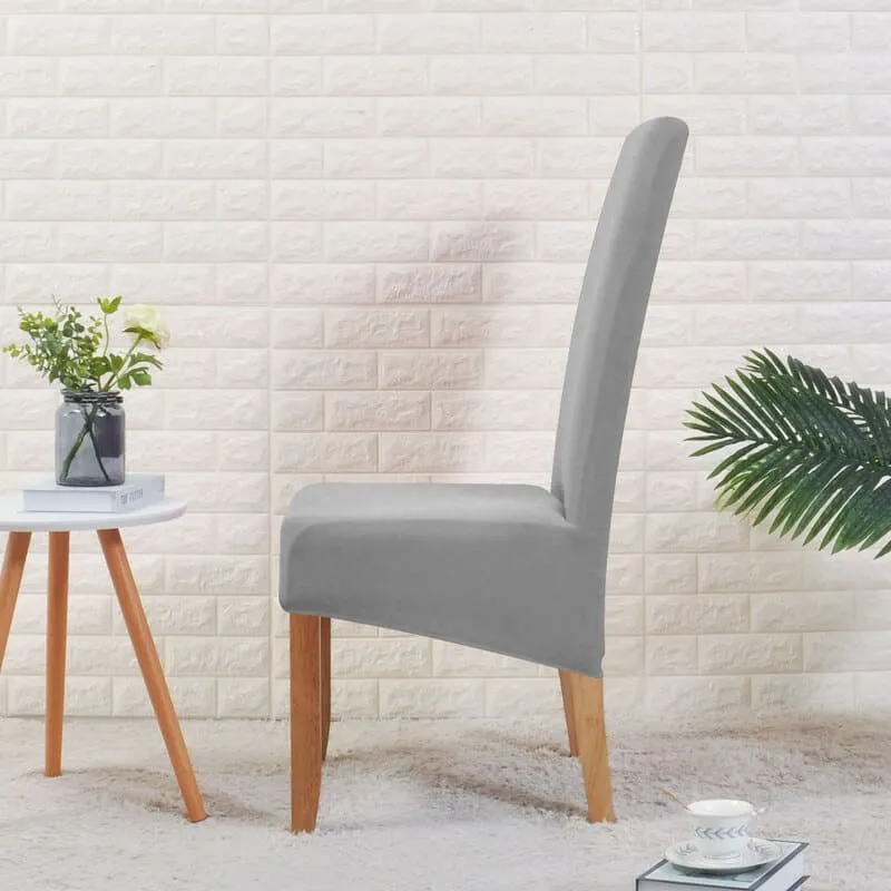 Housse de Chaise Large Gris Clair