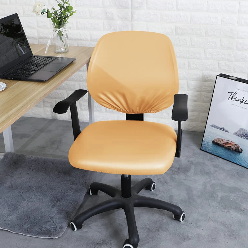 Housse de Chaise de bureau cuir Beige