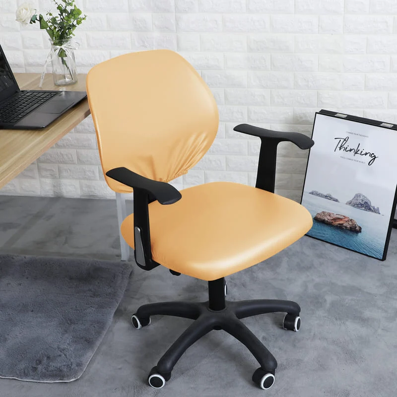 Housse de Chaise de bureau cuir Beige
