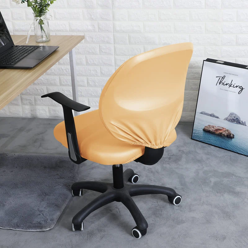 Housse de Chaise de bureau cuir Beige