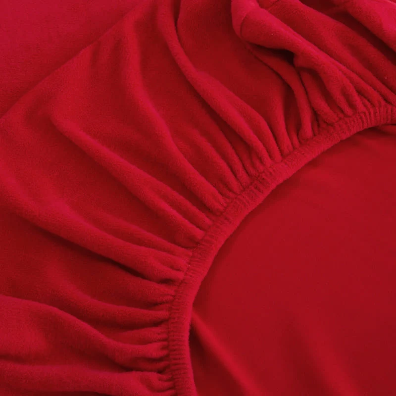 Housse Peluche Rouge pour Coussin d'Assise de Canapé